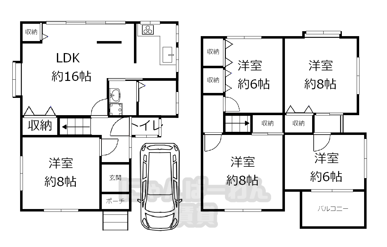 京都府城陽市平川西六反　5 LDK　小型犬可！物件です！ - 1