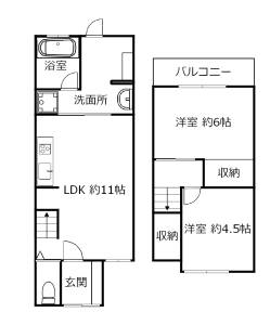 京都府城陽市平川中道表　2 LDK　猫可！小型犬可！中型犬可！大型犬可！多頭可！物件です！