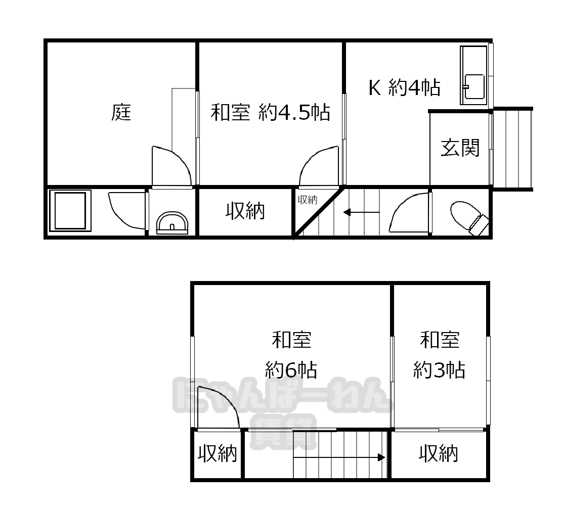 京都府宇治市五ケ庄福角　3 K　猫可！小型犬可！物件です！ - 1