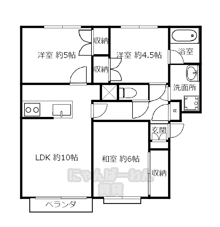 京都府京田辺市草内犬伏　3 LDK　猫可！小型犬可！多頭可！物件です！ - 1