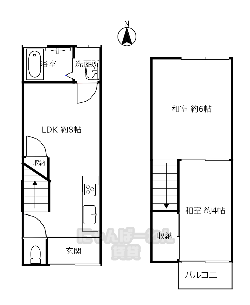 京都府宇治市伊勢田町毛語　2 LDK　小型犬可！多頭可！物件です！ - 1