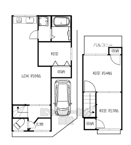 京都府京都市伏見区石田大山町　2 SLDK　小型犬可！中型犬可！物件です！