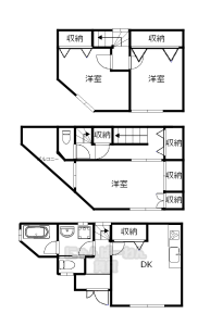 京都府八幡市八幡長町　3 DK　猫可！小型犬可！中型犬可！大型犬可！多頭可！物件です！