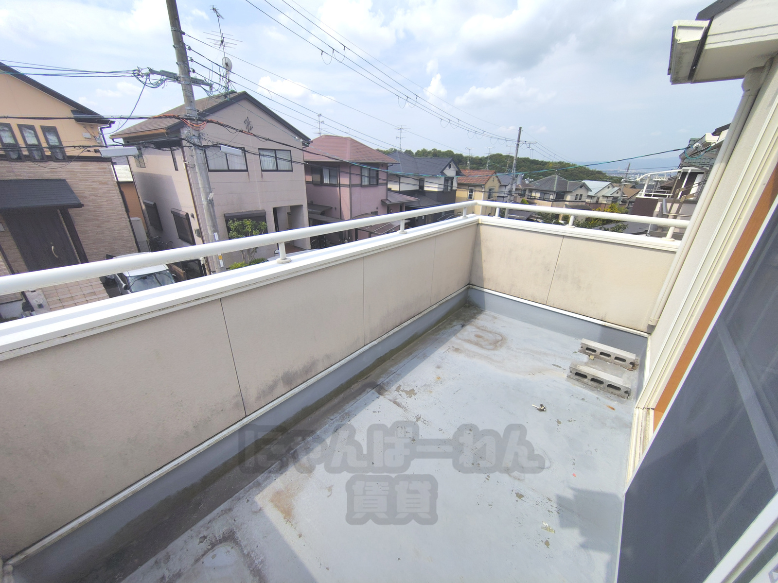 京都府宇治市木幡御蔵山のペット可賃貸物件のバルコニー